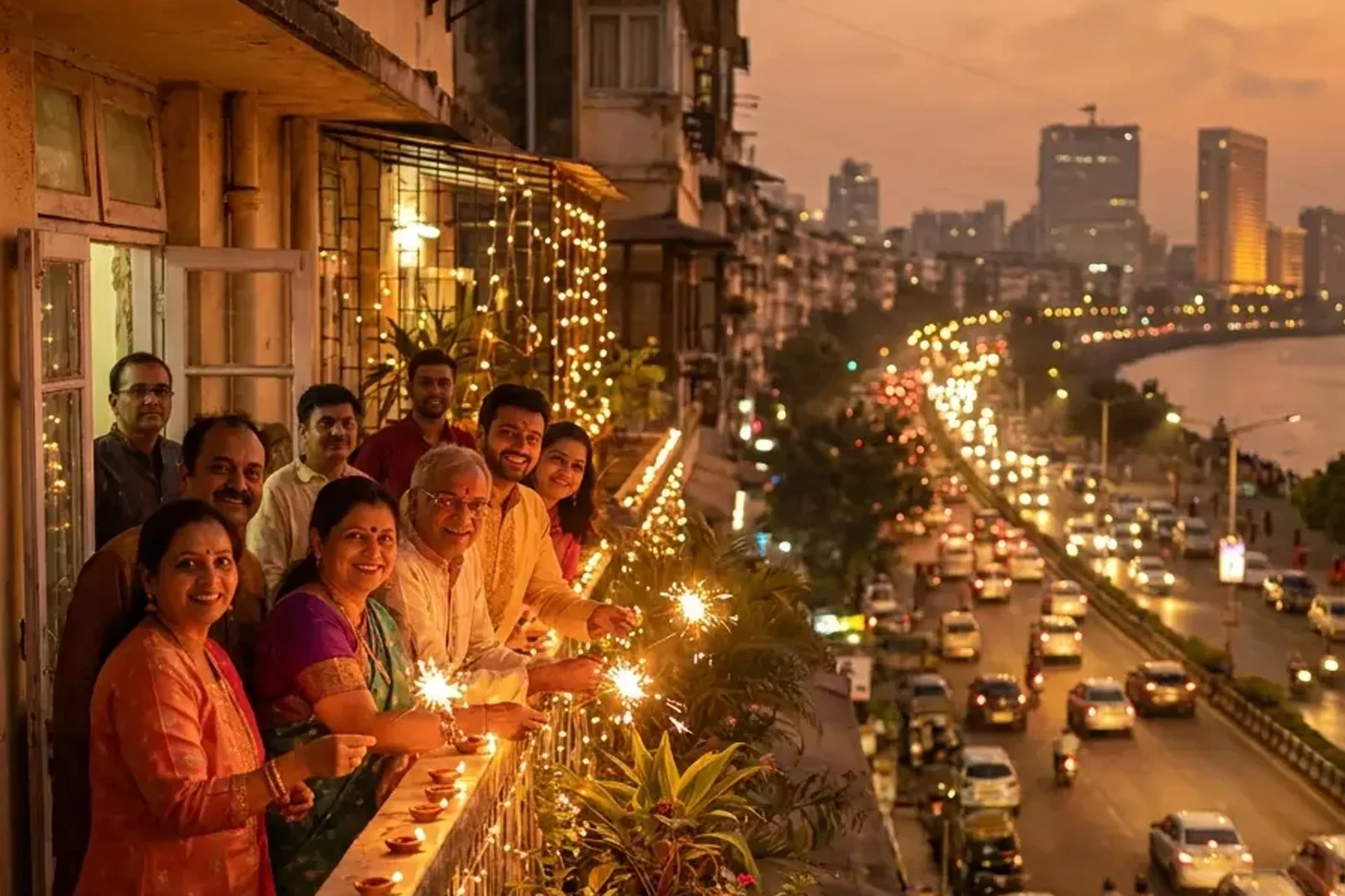Diwali festival lights India